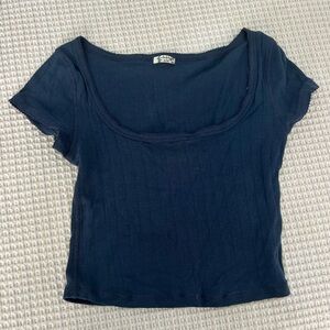 Free people pointelle baby tee size medium